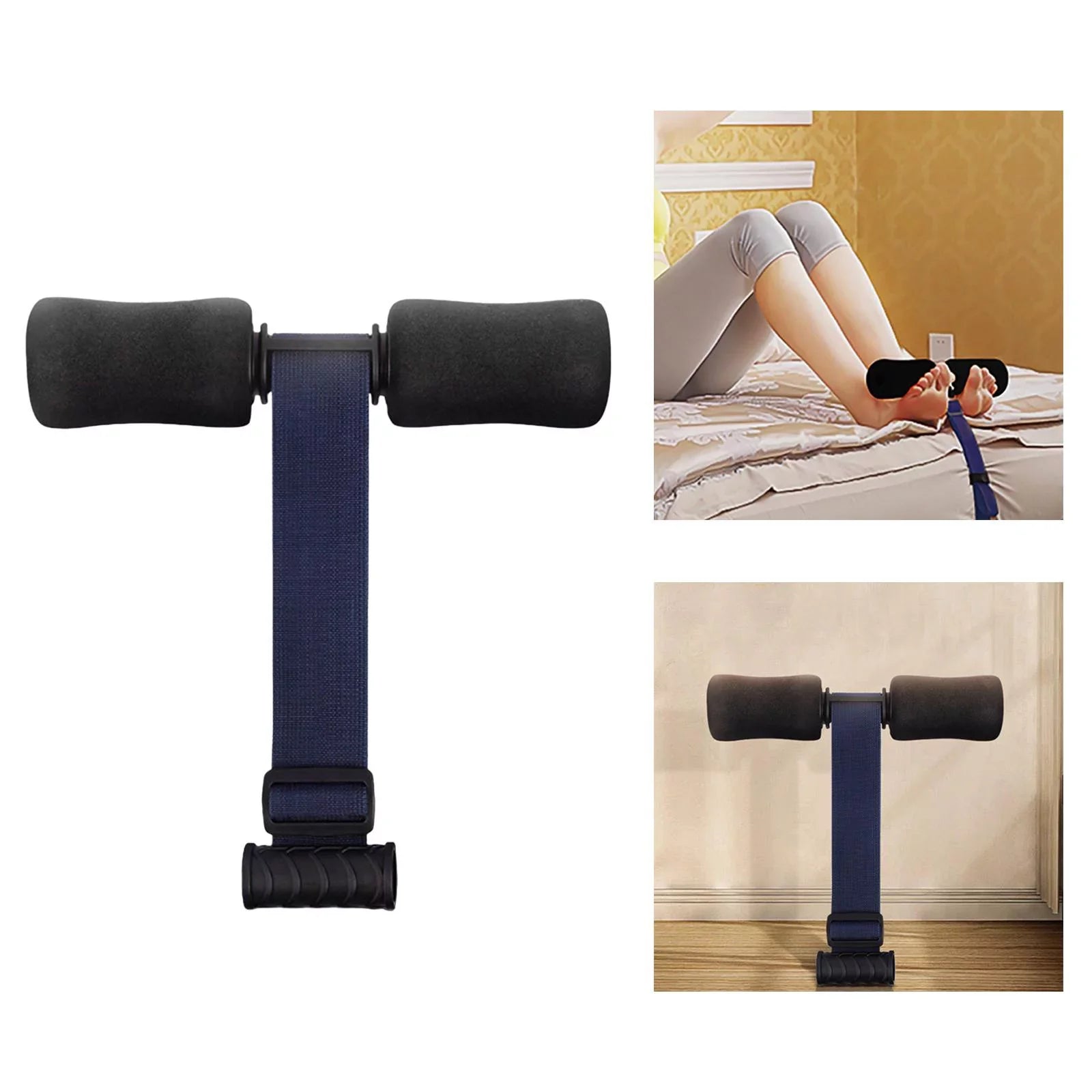 Portable Nordic Hamstring Strap Abdominal Workout Sit Abdominal Exercise Padded Bar