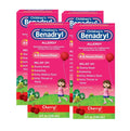 Children's Benadryl Allergy Liquid Cherry 8 oz (Pack of 4)