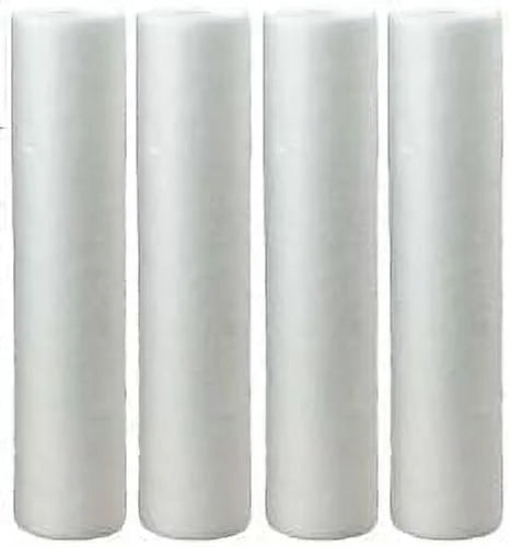 10 Micron 20 Inch X 4.5 Inch | 4-Pack Spun Polypropylene Whole House Sediment Water Filter Replacement Cartridge | Suitable With Hydronix SDC-45-2010, Home Water Filter