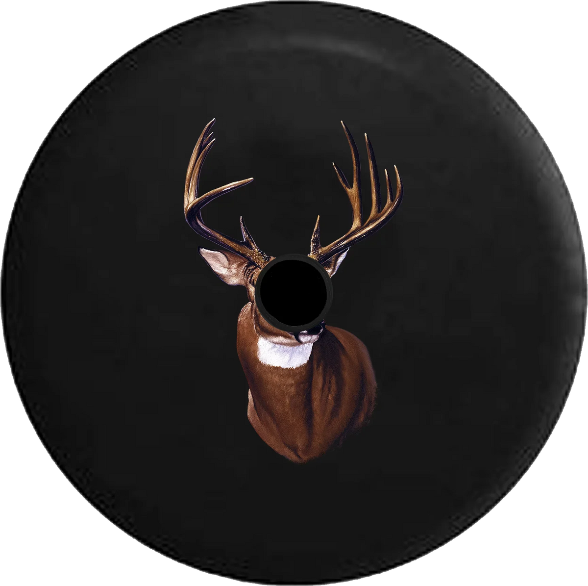 2018 2019 Wrangler JL Backup Camera Big Buck Hunting White Tail Deer Antlers Rack Spare Tire Wrap for Jeep RV 33 Inch