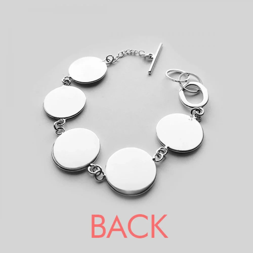Demark National Flag Red Pattern Bracelet Chain Charm Bangle Jewelry