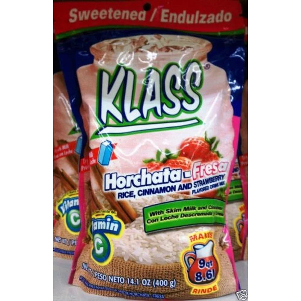 Klass Horchata Strawberry Mix (Pack of 48)