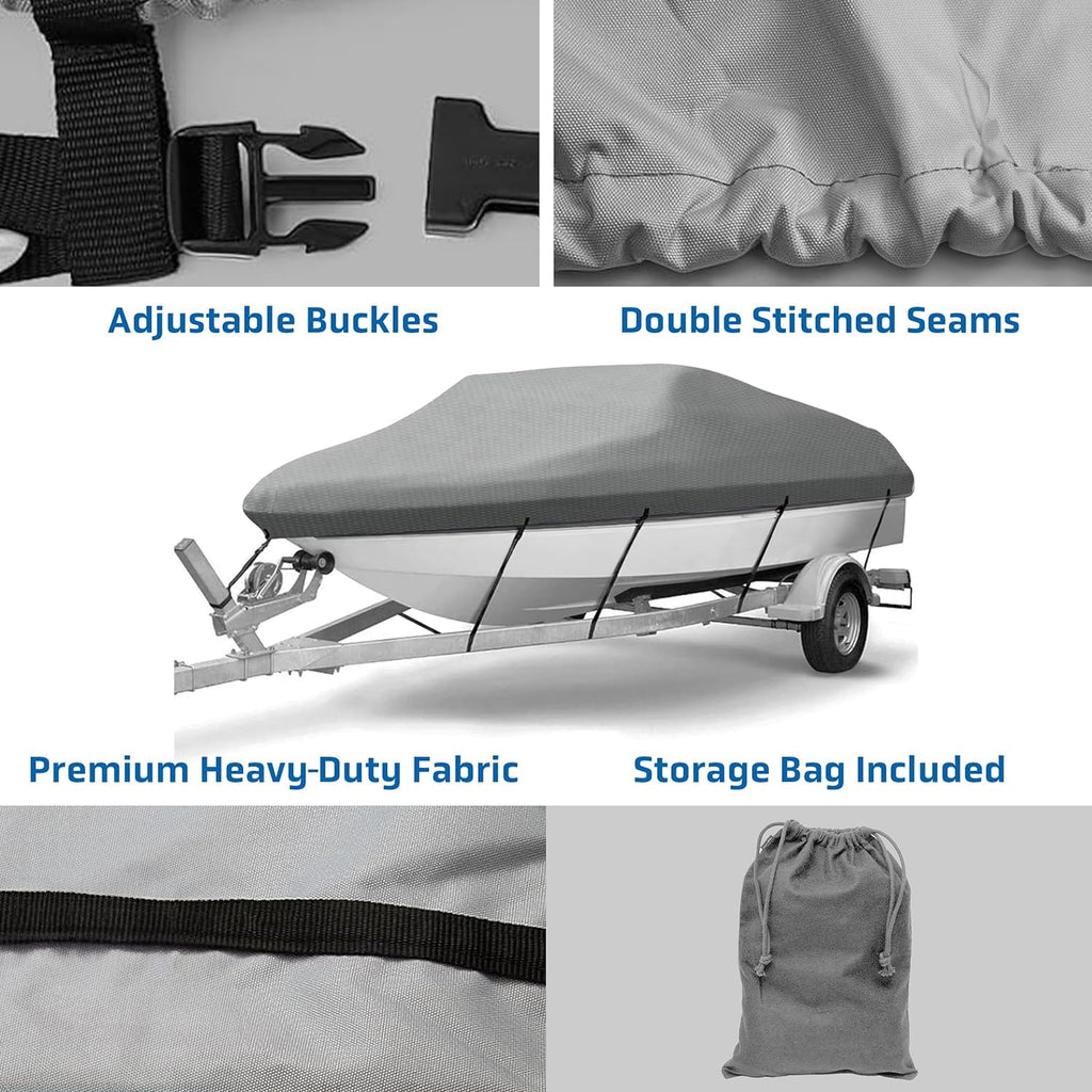 Pyle Inflatable Vessel Coating Waterproof 12.5’ to 13.5’ ft. Armor Shield Protective Storage Gray