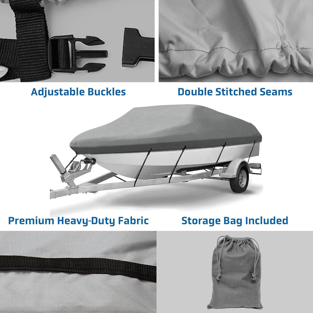 Pyle Inflatable Vessel Coating Waterproof 12.5’ to 13.5’ ft. Armor Shield Protective Storage Gray