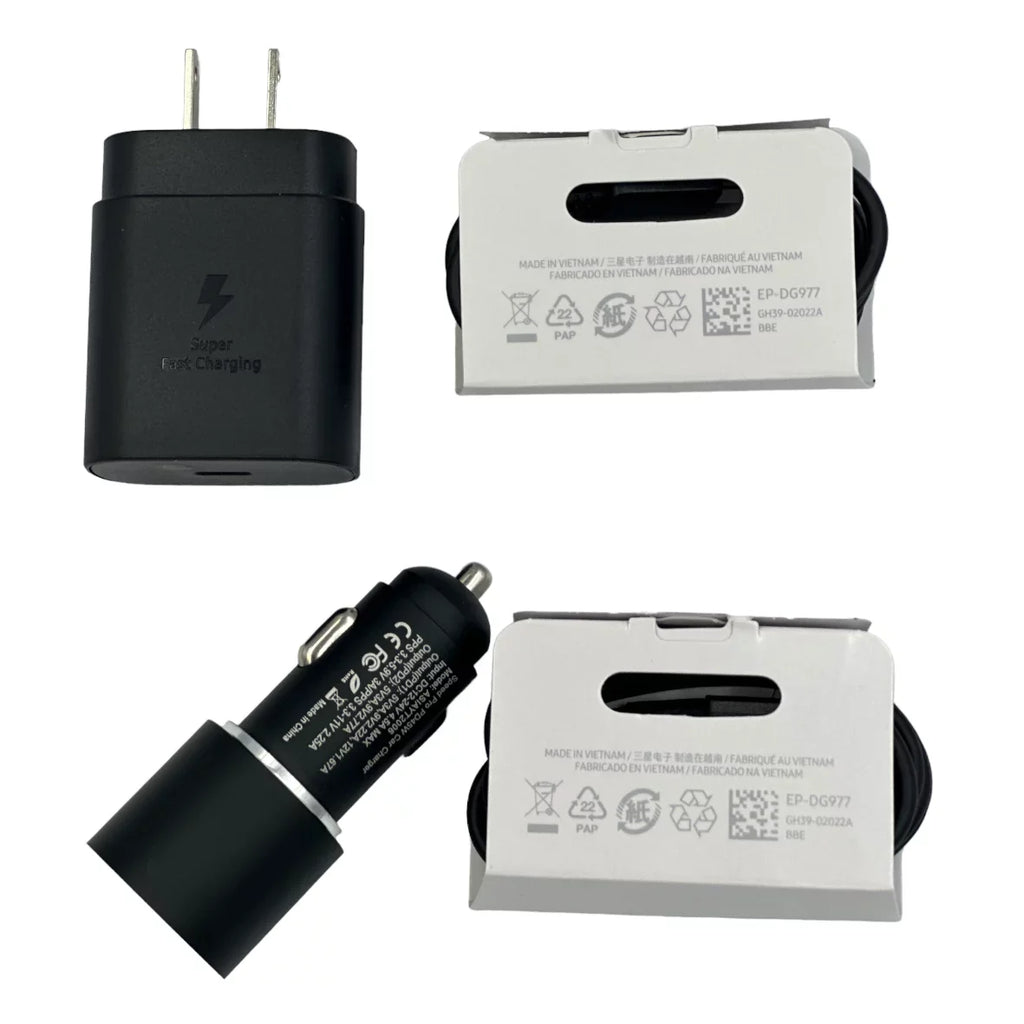 for Doogee S89 ,Super Fast Charger Type C Kit,25W PD USB C Wall/Car Charger - Black
