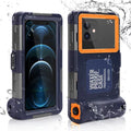 UrbanX Professional [15m/50ft] Swimming Diving Surfing Snorkeling Photo Video Waterproof Protective Case Underwater Housing for Cat S62 And all Phones Up to 6.9 Inch LCD with Lanyard