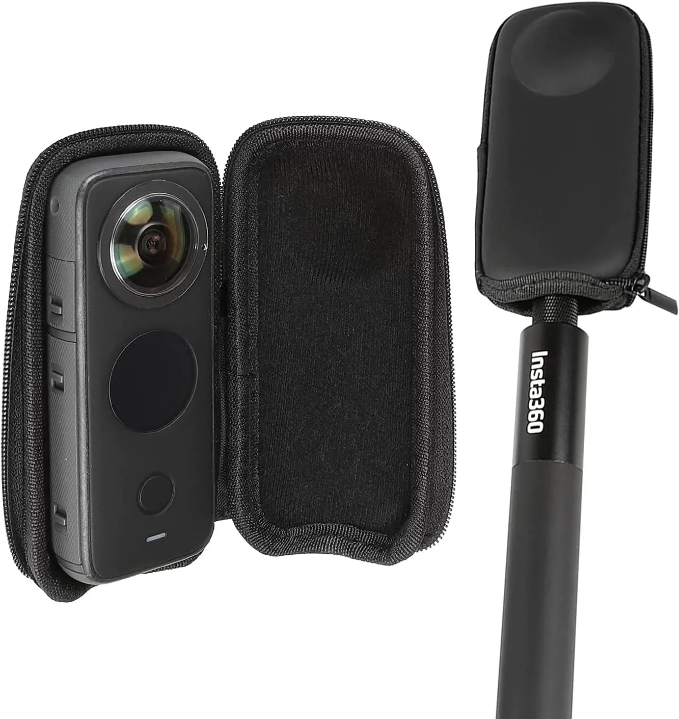 Hard Carrying Case for Insta360 ONE X/X2/X3,Mini Hard Shell Carrying Case Hard PU Protective Travel Case for Insta 360