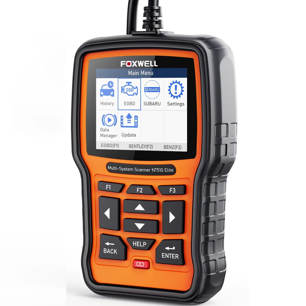 Foxwell NT510 Elite OBD2 Scanner Fits for Subaru Automotive Code Reader All System Scan Tool Professional Reset Tool for Subaru BRZ Forester WRX Automotive Scanner Auto Analyzer OBDII OBD Code Scanner