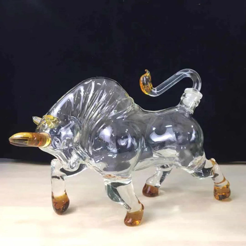 Novelty Decanter Bull Shaped Style 1500ml Glass for Brandy Vodka