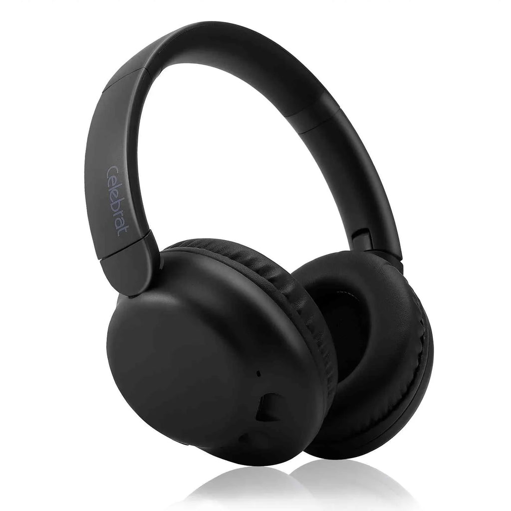 UrbanX Perfect Comfort 955 II Overhead Wireless Bluetooth Headphones For Infinix Smart 5 (India) Noise-Cancelling, with – Black
