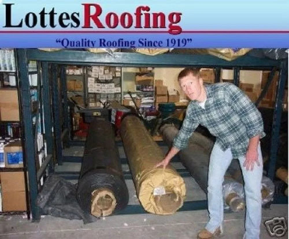 20' x 30' BLACK 45 MIL EPDM RUBBER ROOF ROOFING BY LOTTES COMPANIES