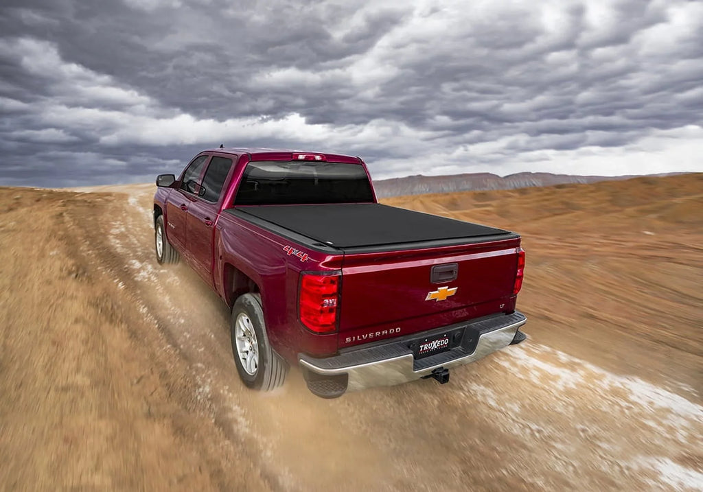 TruXedo Pro X15 Soft Roll Up Truck Bed Tonneau Protection | 1472601 | Suitable with 2019 - 2023 Chevy/GMC Silverado/Sierra, works w/ MultiPro/Flex tailgate 6' 7" Bed (79.4")