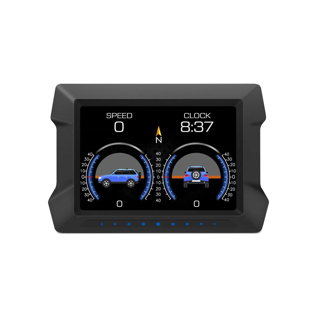 Multi-Functions Trip Computer P22 Universal Car HUD Car Gauge, OBDⅡ Diagnostic and Slope Meter Digital Speedometer Driving Computer Overspeed for All Vehicles