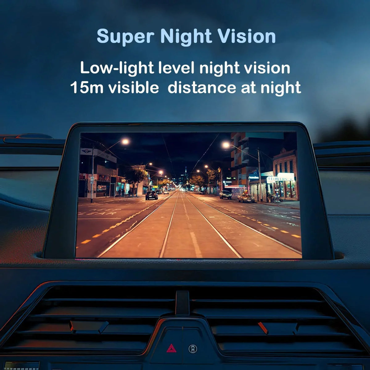 CAM106 Backup Camera License Plate HD Night Vision Rear View 170° Angle Waterproof Matching with Alpine Car Radio