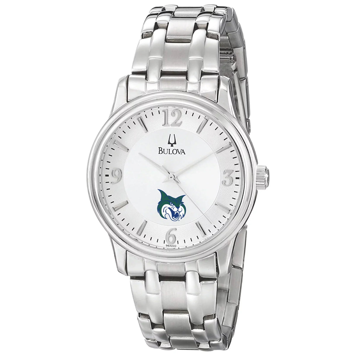 Men's Bulova Silver Georgia College Bobcats Stainless Steel Quartz Watch