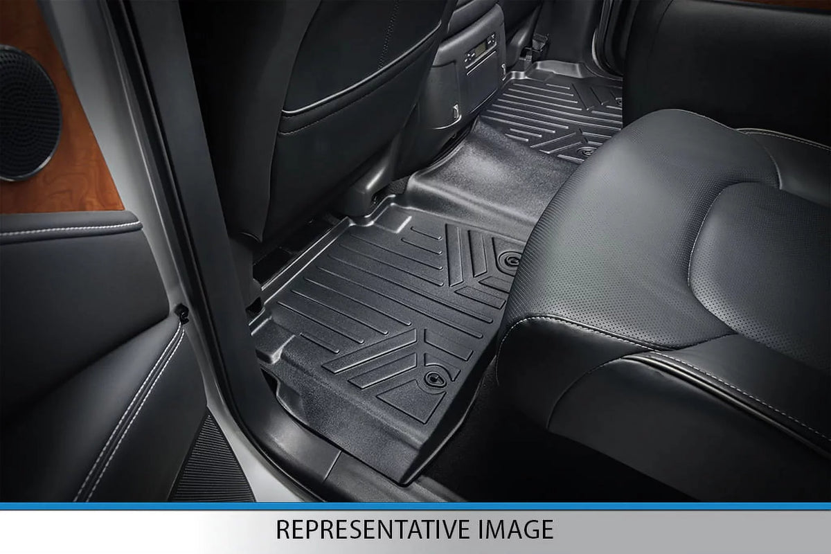 Smartliner All Climate Floor Mats 3 Rows Black Set for 2017-21 Chrysler Pacifica