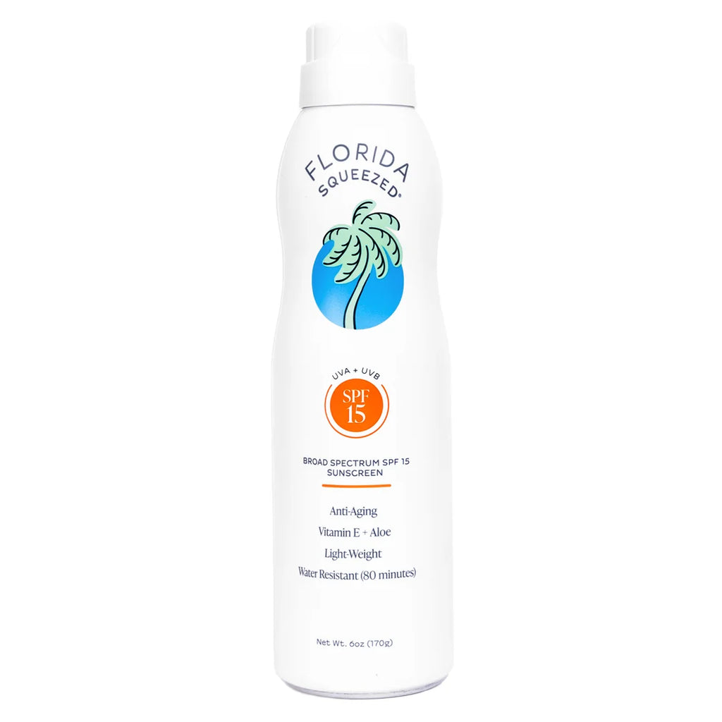 Florida Squeezed SPF 15 Sunscreen Non-Aerosol Spray 6 oz