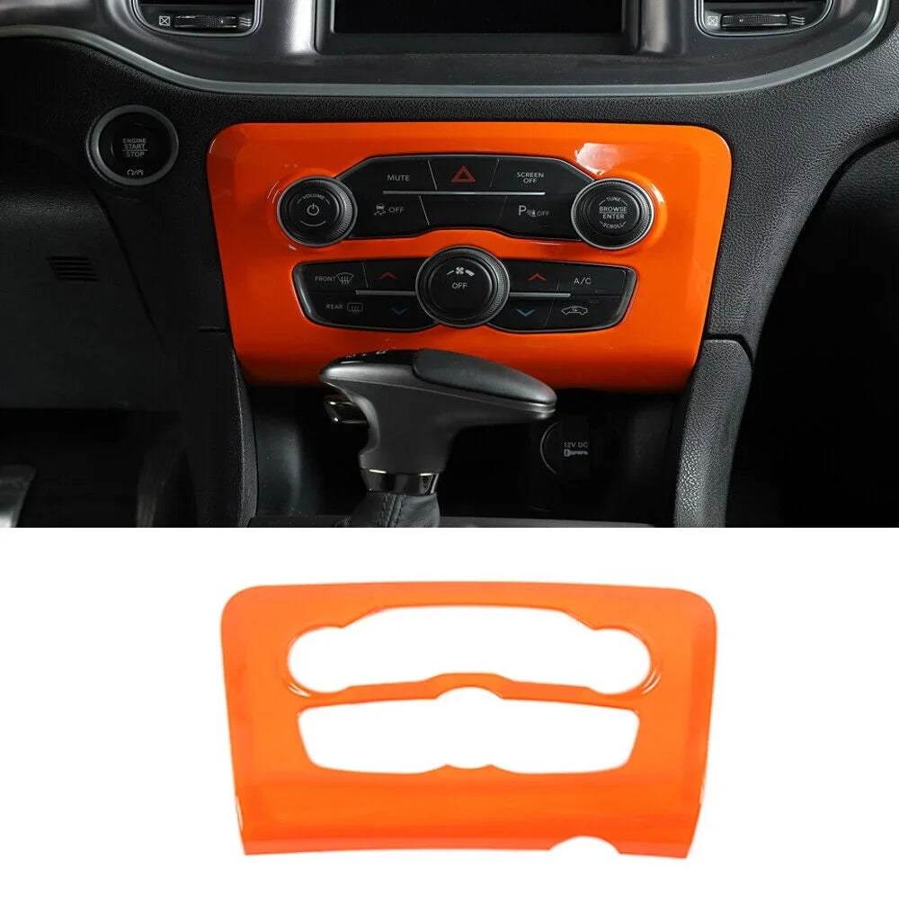 Teledu 14x Orange Inner Set Center Console Dash Shield Trim Kit