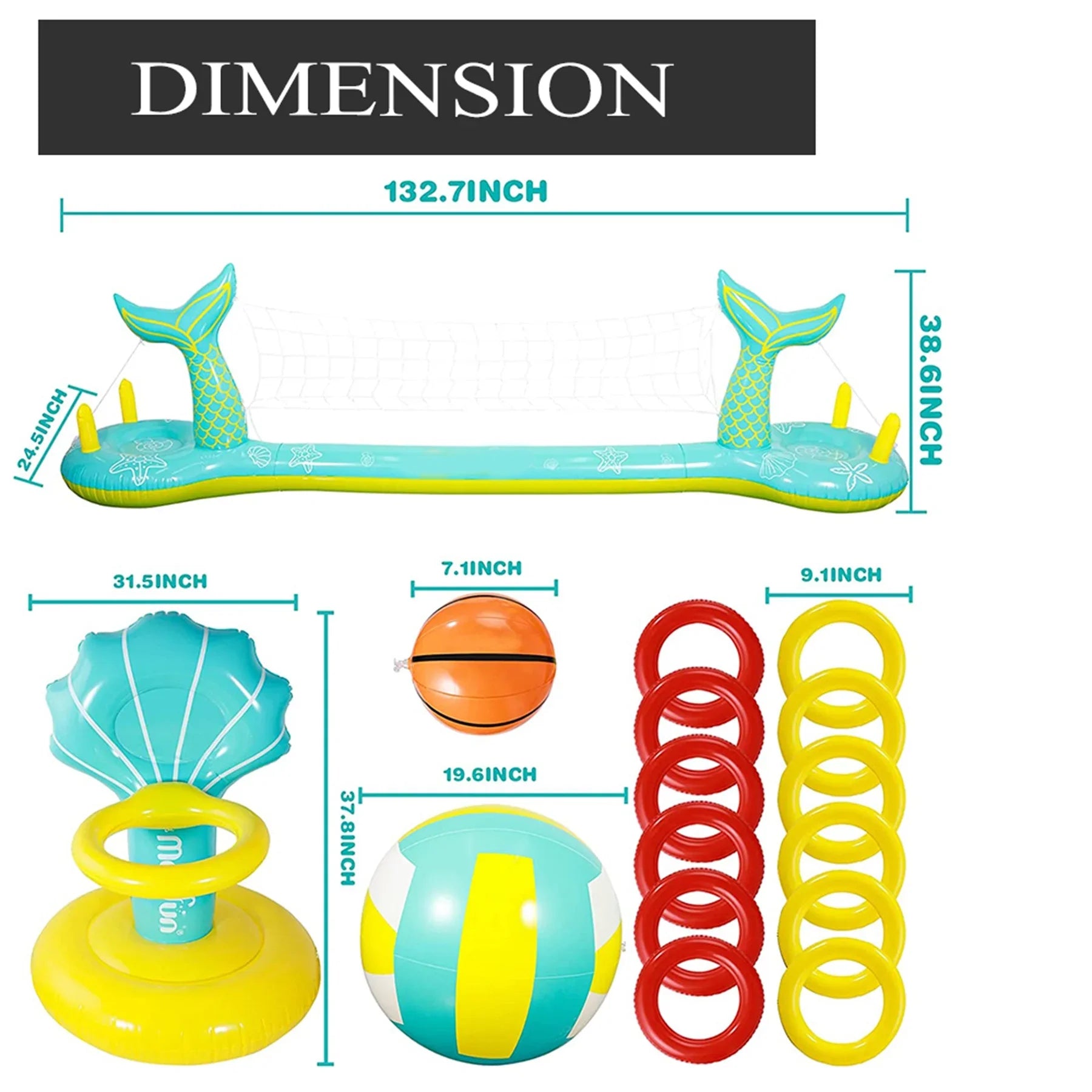 Pool Floats Toys Games Set