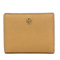Tory Burch Emerson Colorblock Saffiano Leather Mini Wallet (Tiramisu / New Ivory)