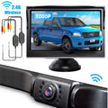 Wireless Backup Camera System 170° 5" TFT LCD Rear View Monitor IP67 Waterproof Night Vision Reverse Camera for Car MPV SUV RV