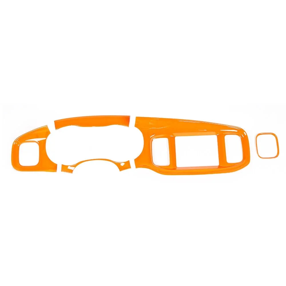 Teledu 14x Orange Inner Set Center Console Dash Shield Trim Kit