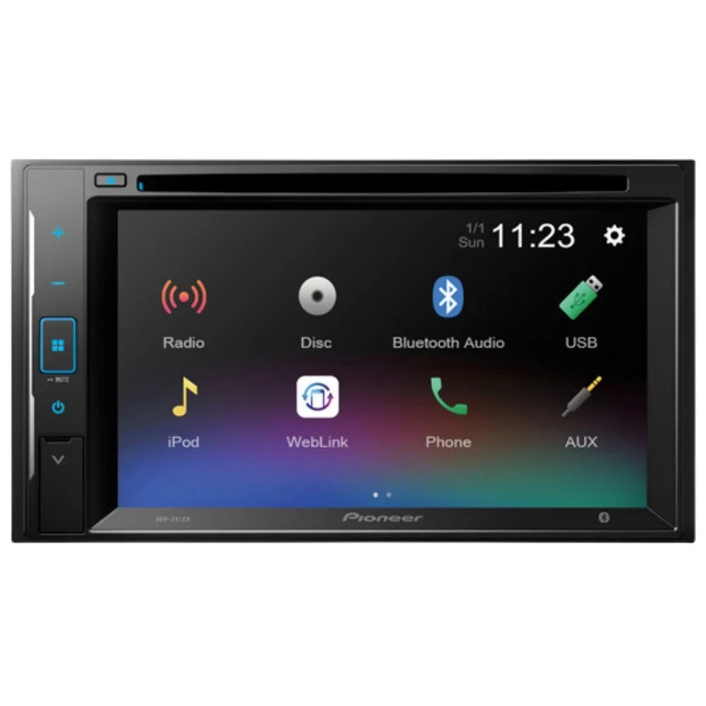 KIT4747 Bundle for 2002-2005 Ford Explorer 2 Door W/ Pioneer AVH-241EX Double DIN Car Stereo with Bluetooth/Backup Camera/Installation Kit/in-Dash DVD/CD AM/FM 6.2" Touchscreen Digital Media Receiver