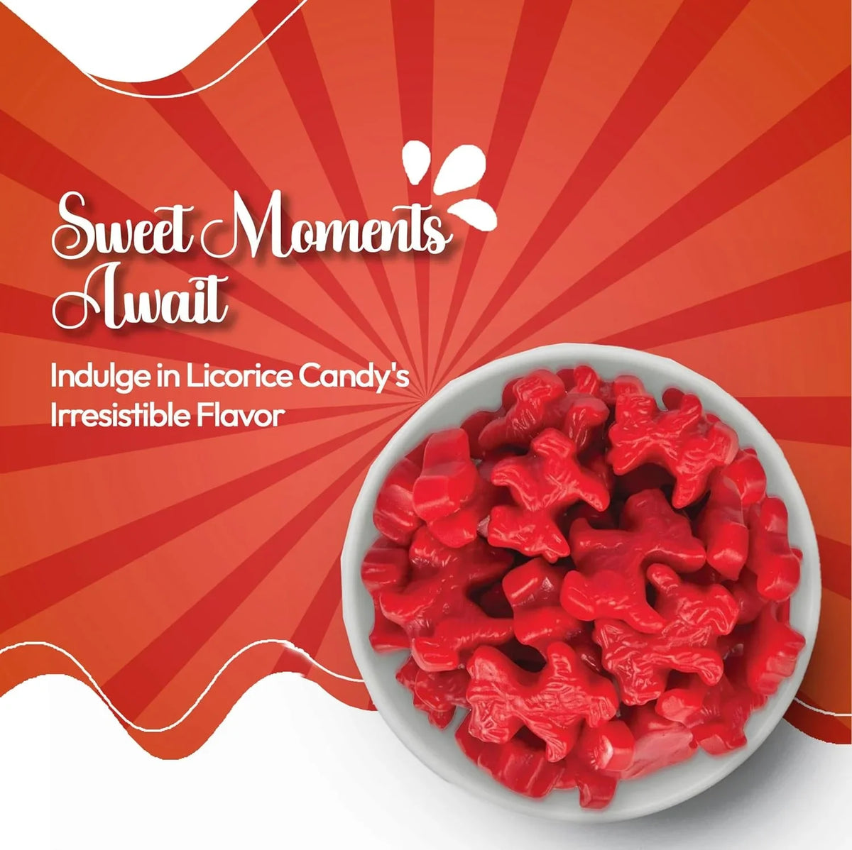 Licorice Candy - 8 Ounce Red Licorice Scottie Dogs - Strawberry Red Licorice - Australian Candy - Liquorice Candy - Bulk Licorice