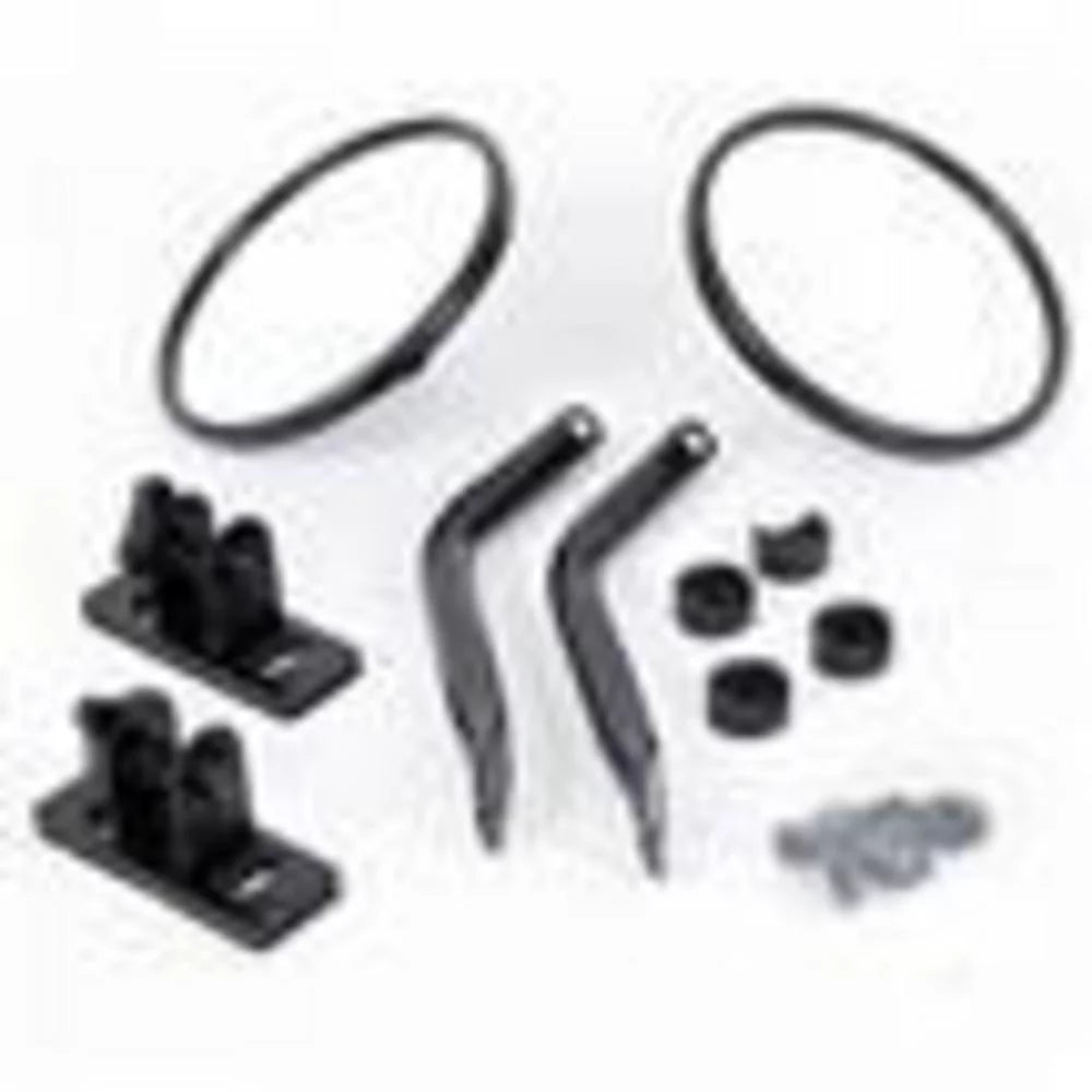Rampage by RealTruck Side Mirrors (Black) - 7619 Matching with Select: 2015-2018 Jeep Wrangler Unlimited, 2012-2014 Jeep Wrangler