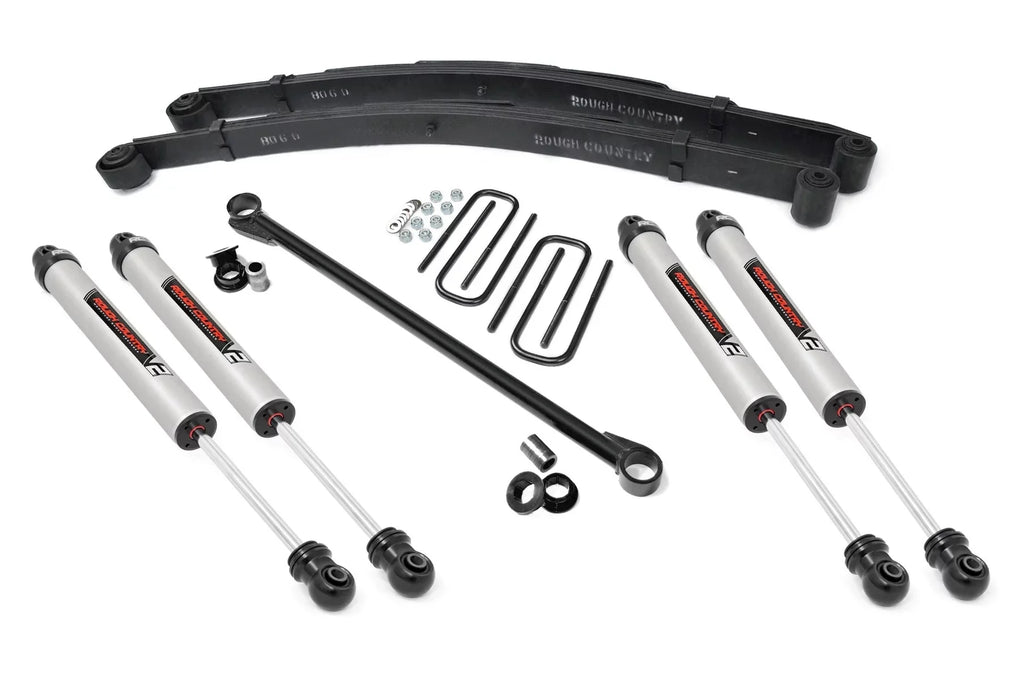 Rough Country 2.5" Leveling Kit w/V2 Shocks for 1999-2004 Super Duty 4WD - 48970
