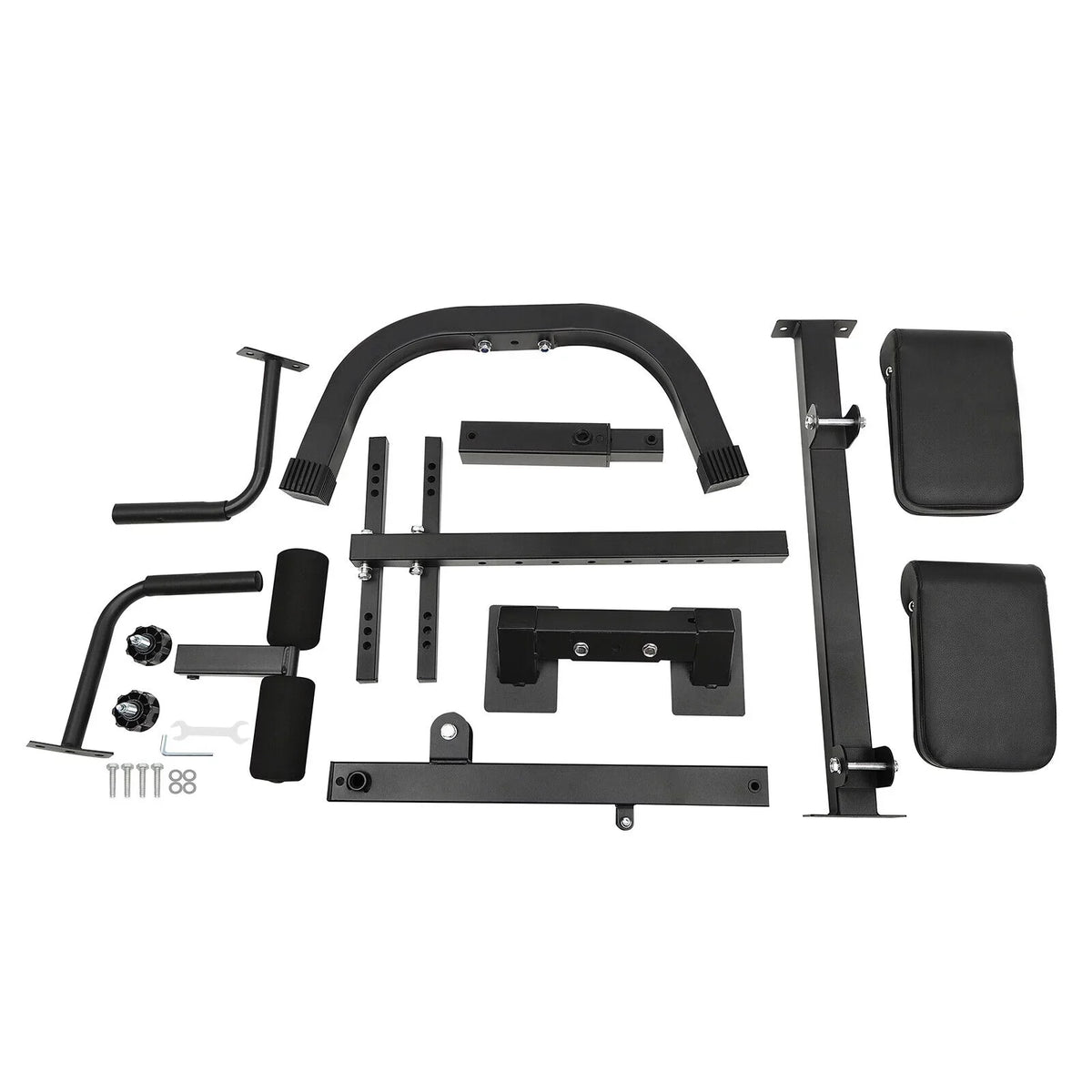 5 Position Tilt Angle Roman Chair Back Extension Machine, Hyperextension Bench W/ Angle Height Adjust 150kg/330lbs