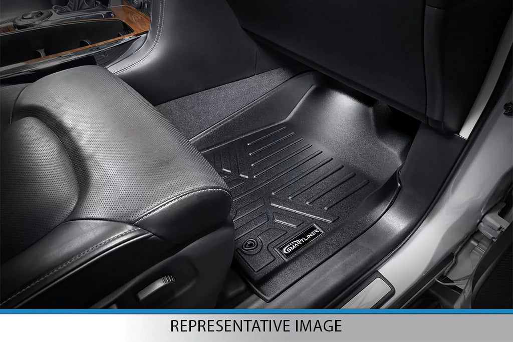 Smartliner All Climate Floor Mats 3 Rows Black Set for 2017-21 Chrysler Pacifica