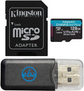 Kingston 128GB Canvas Go Plus ro SDXC Works with Rexing Dash Camera V1, V1-4K, V5, V1GW (SDCG3/128GB) Cl 10