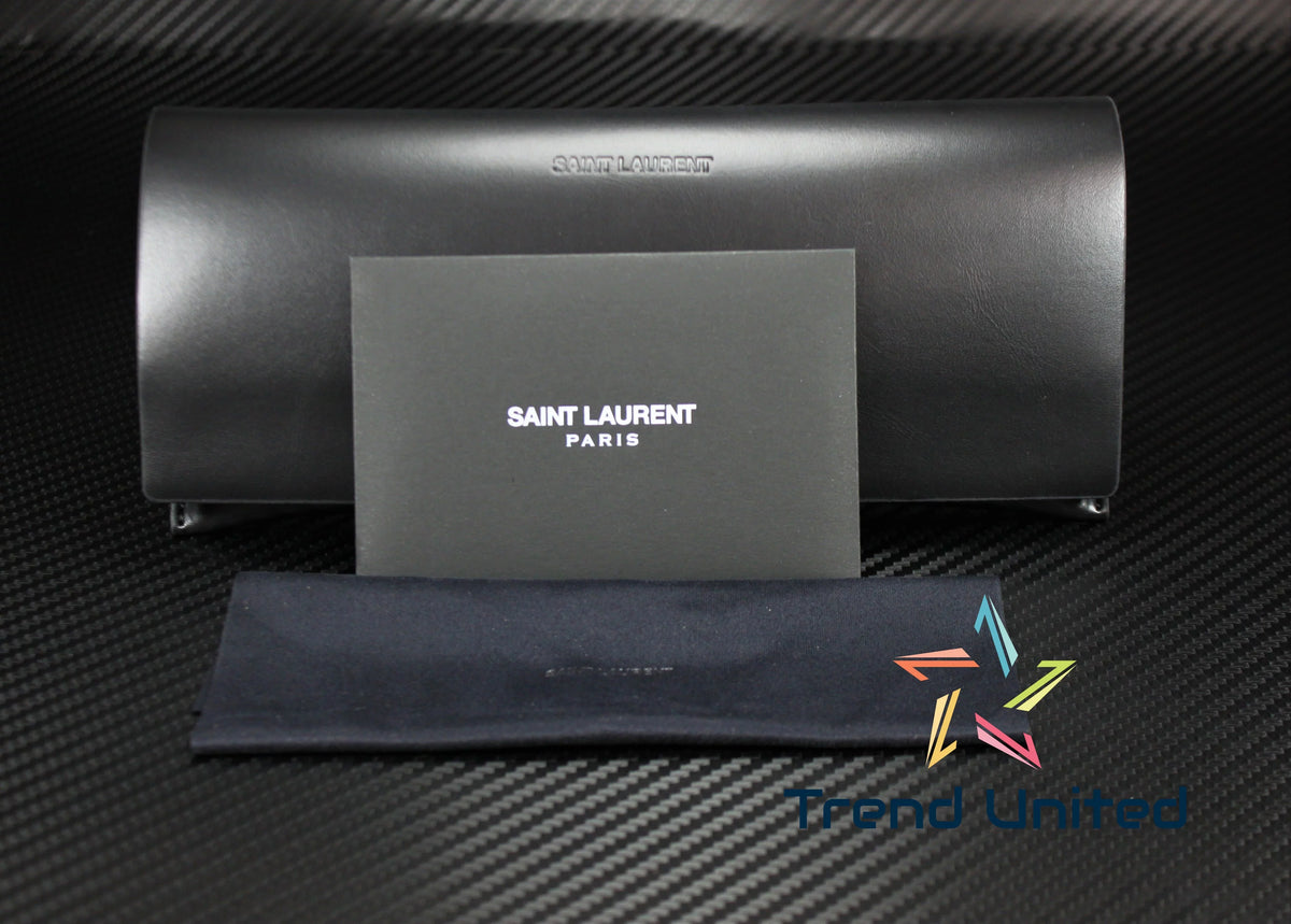 SAINT LAURENT SL 106 011 Round Oval Panthos Burgundy 50 mm Unisex Eyeglasses