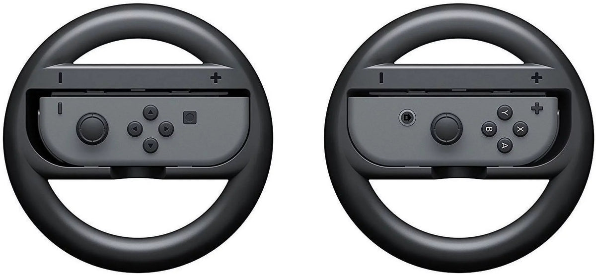Nintendo Switch 32GB Console Gray Joy-con Bundle:Mario Kart 8 Deluxe and Deluxe Travel Case,The Legend of Zelda:Breath of the Wild,Pro Controller,Joy-Con Wheel (Set of 2)