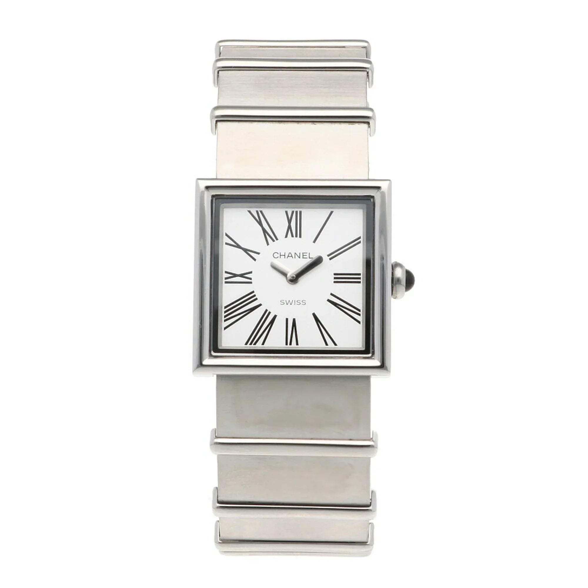 Pre-Owned CHANEL Mademoiselle Watch Stainless Steel Quartz Ladies Wakeari Non-Waterproof (Fair)