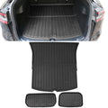 Ikon Motorsports Trunk Mats Cargo Liner Matching with 2020-2023 Tesla Model Y Black Injection TPE All Condition Waterproof Anti-Slip Frunk Trunk Under Cargo Storage Liner Mat Interior Accessories