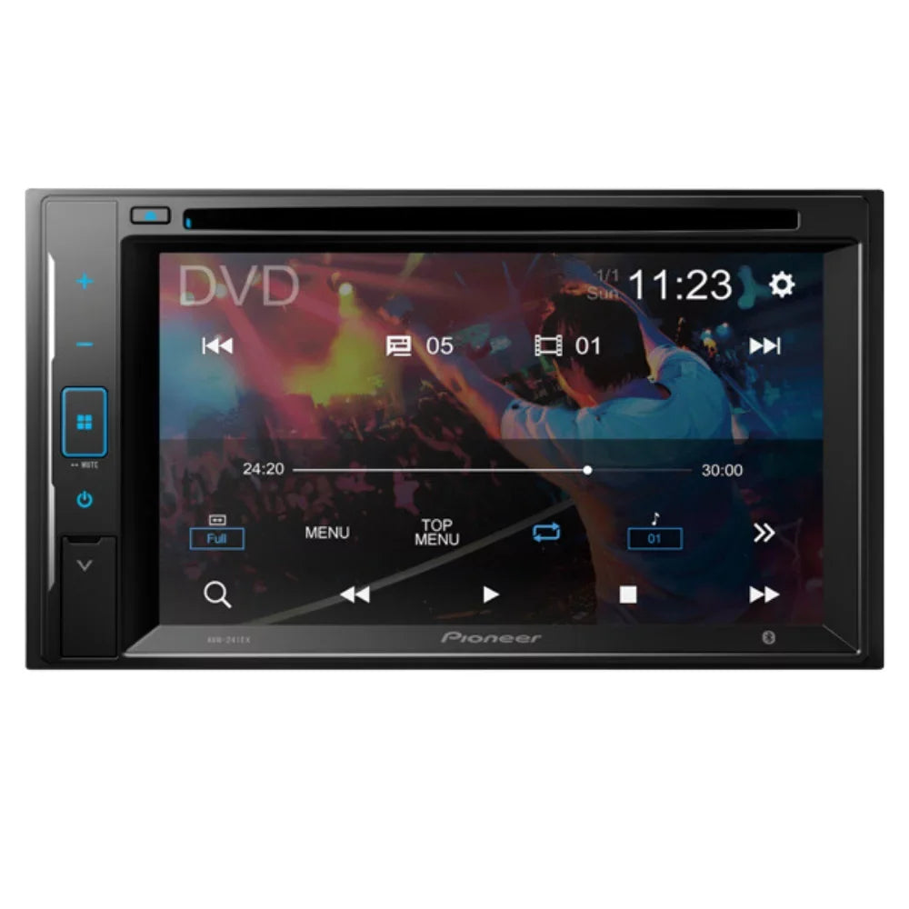 KIT4747 Bundle for 2002-2005 Ford Explorer 2 Door W/ Pioneer AVH-241EX Double DIN Car Stereo with Bluetooth/Backup Camera/Installation Kit/in-Dash DVD/CD AM/FM 6.2" Touchscreen Digital Media Receiver