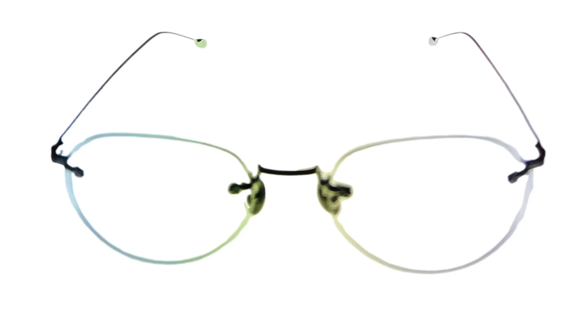 John Varvatos Rimless Round Mens Silver Metal Eyewear Frame V170. 53mm