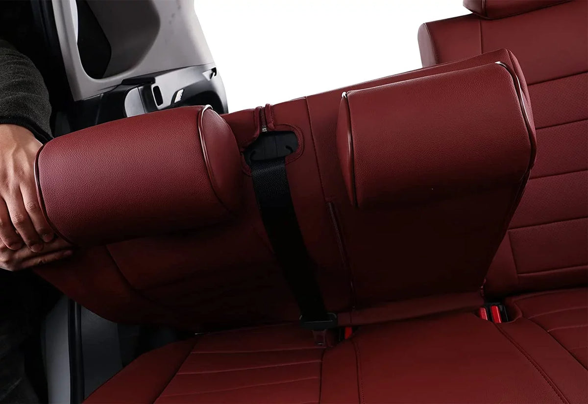 EKR Custom Fit Taos Car Seat Wrap for Volkswagen Taos S SE 2022 2023 -Full Set Leather Auto Seat Shield