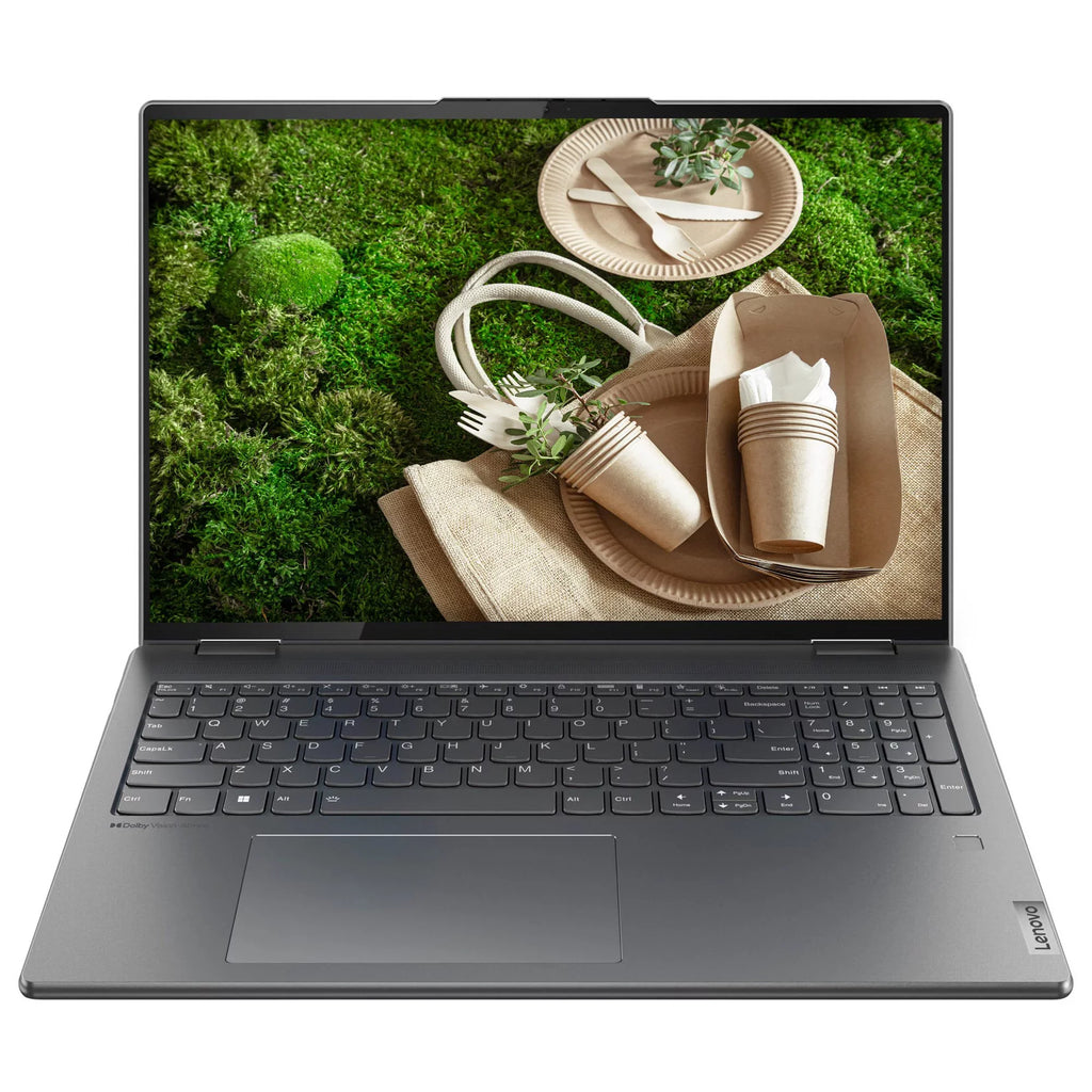 Lenovo Yoga 7i Windows 11 Pro 16" 2.5K IPS 2-in-1 Business Laptop, 12th Intel Evo Platform 12-Core i5-1240P, 8GB LPDDR5 RAM, 1TB SSD, Iris Xe Graphics, Backlit KB, Fp, Gray