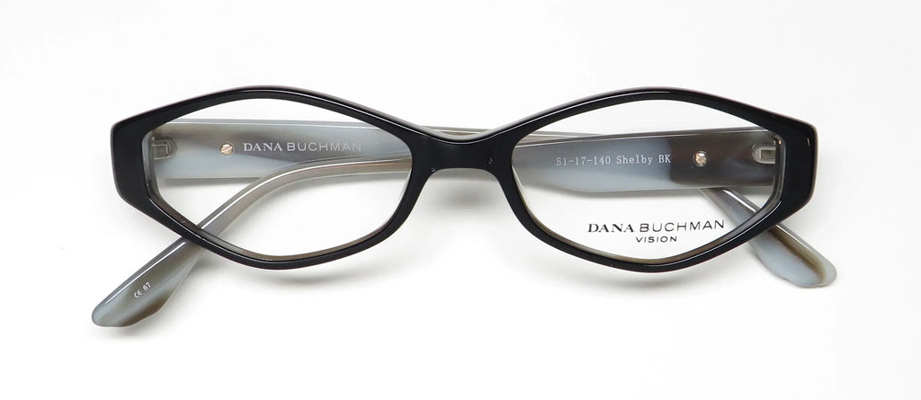 DANA BUCHMAN Eyeglasses SHELBY Black Ivory 51MM