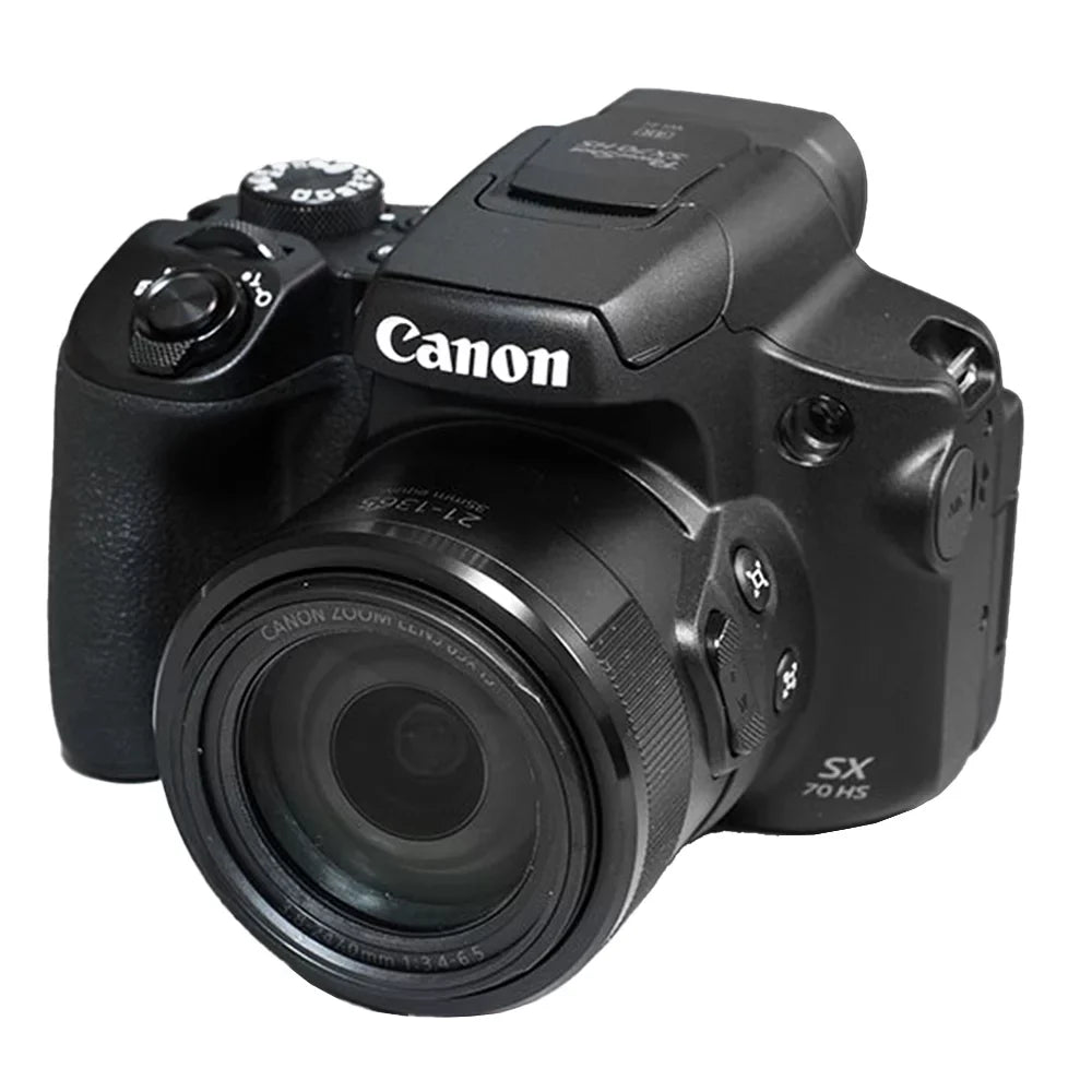 Canon PowerShot SX70 HS Digital Camera + Extra Battery + Flash+ 1 Yr Warranty