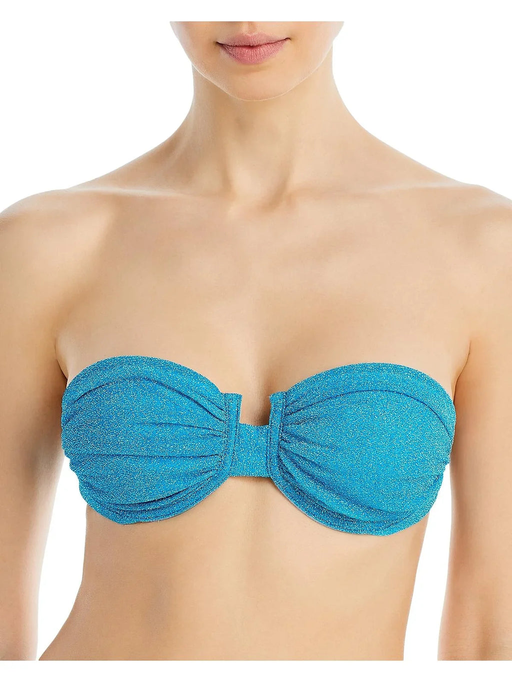 Baobab Womens Gioia Top Metallic Polyester Bikini Swim top