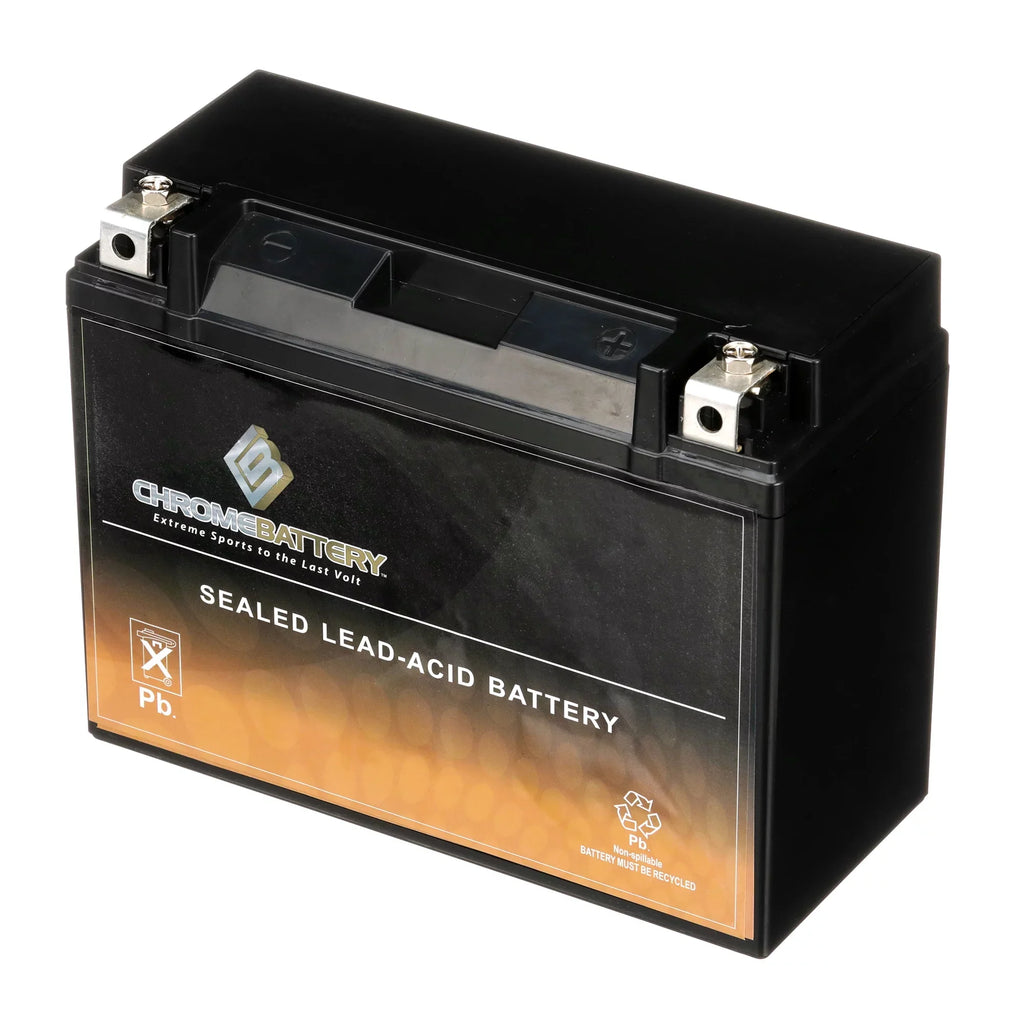 Chrome Battery Y50-n18l-a3 (50-n18l-a3 12 Volts,20 Ah, 260 Cca) High Performance - Maintenance Free - Sealed AGM Motorcycle Battery