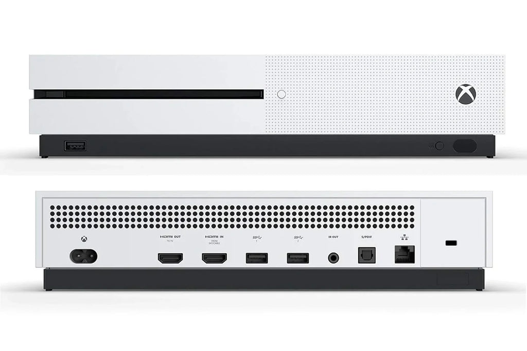 Microsoft Xbox One X 1TB, 4K Ultra HD White Console Only with Headset BOLT AXTION Bundle Used