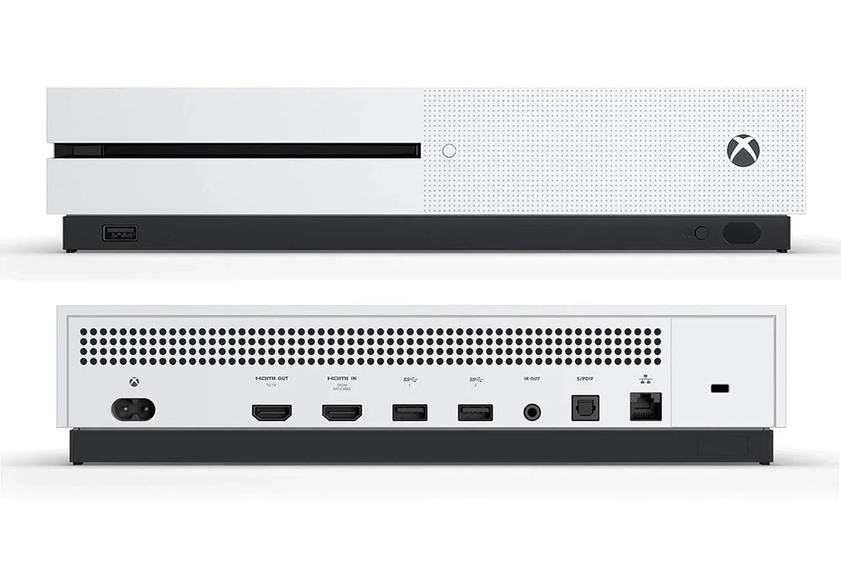 Microsoft Xbox One X 1TB, 4K Ultra HD White Console Only with Headset BOLT AXTION Bundle Used