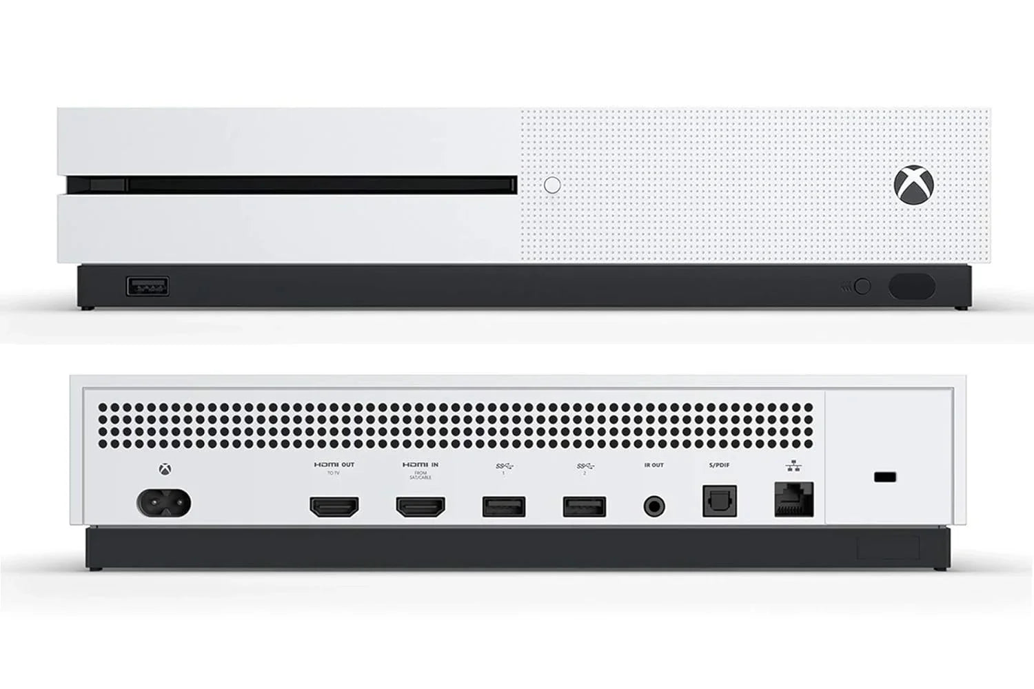 Microsoft Xbox One X 1TB, 4K Ultra HD White Console Only with Headset BOLT AXTION Bundle Like New