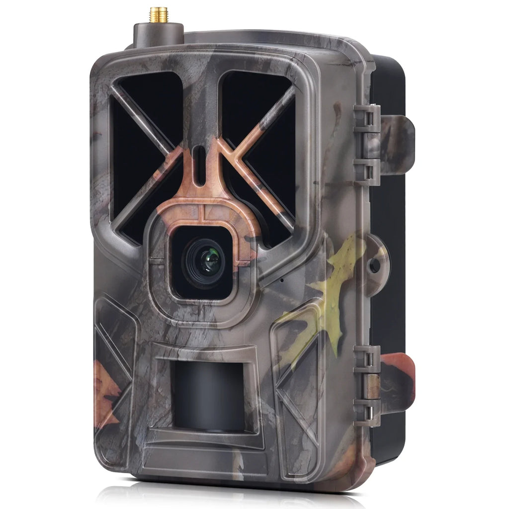 30MP 4G/LTE Wireless Trail and Game Camera with Waterproof and Infrared Night Vision - Perfect for Outdoor Wildlife and Farm Animal Monitoring