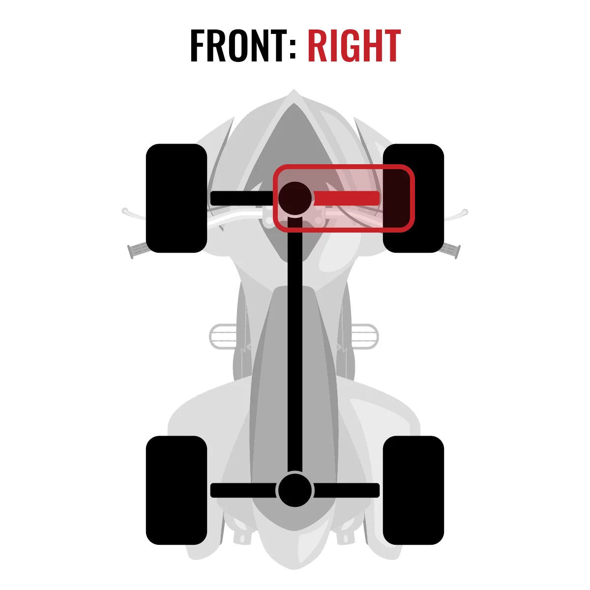 Sixity XT Front Right Axle Suitable with Yamaha YFM700 Grizzly FI 4x4 Auto EPS SE 2014-2015